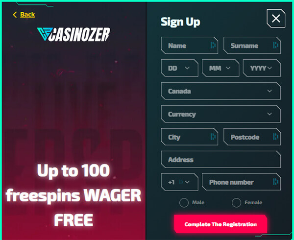 Register Casinozer 2