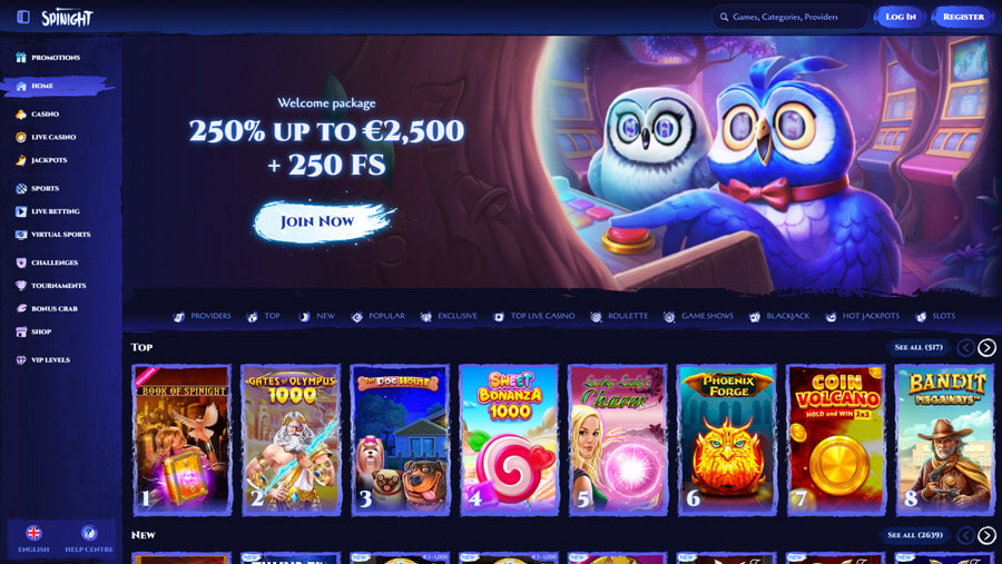 Home Spinight Casino